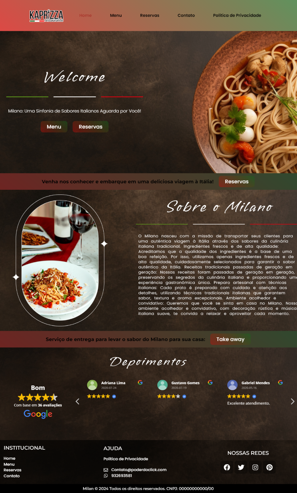 restaurante italiano